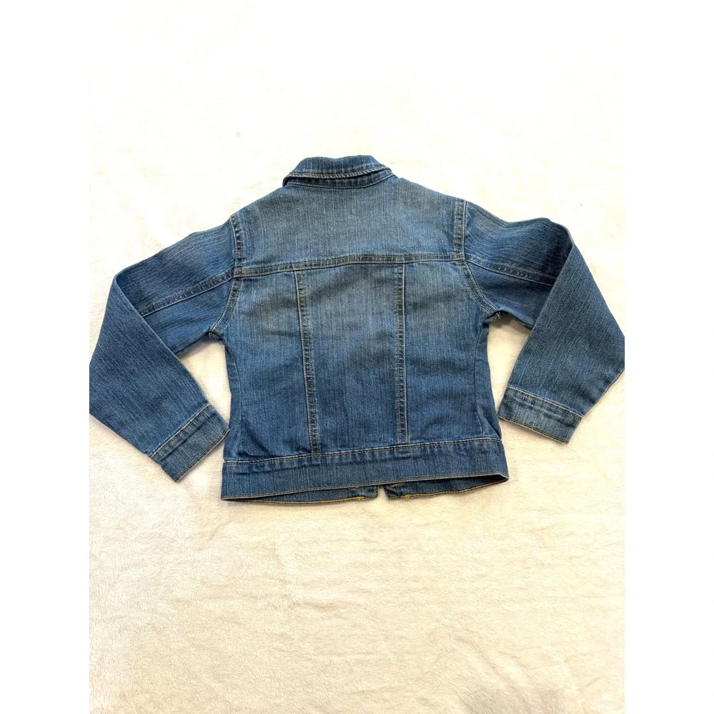 Old Navy Kids Unisex Stretch Denim Jacket Medium Wash Blue Size S 6-7